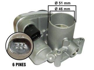 CUERPO MARIPOSA GOL 1.0 16V GOL TREND 1.6 2010 (BOCA 46MM) VOLKSWAGEN | GOL TREND | 1.0 16V