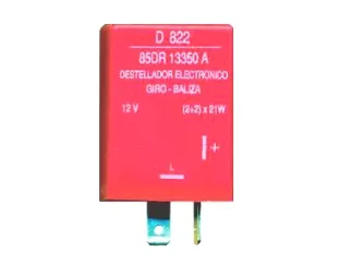 Destellador ford falcon electronico 12 v - 2 terminales - Sin conexion a masa - Sin abrazadera