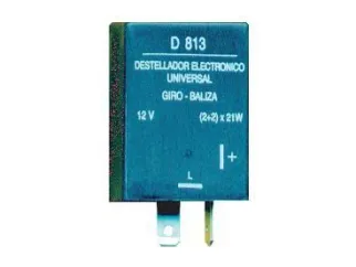 DESTELLADOR UNIVERSAL ELECTRONICO 12 V - 2 TERMINALES - SIN CONEXION A MASA - SIN ABRAZADERA