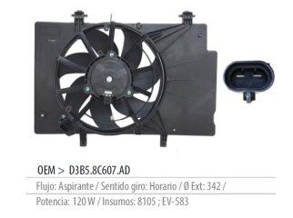 ELECTROVENTILADOR KINETIC CON ENCAUZADOR (584EV) FORD | FIESTA | 2013-2017