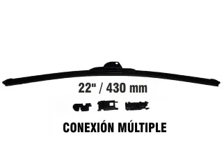 Escobilla limpiaparabrisa alfa romeo gtv 80/87 / Alfa romeo spider 90/94 / Chery fulwin 13/.. / Chevrolet classic 10/.. / Chevrolet corsa 04/.. / Daihatsu feroza 88/00 / Daihatsu move 97/99 / Fiat bravo 08/.. / Fiat duna 86/.. / Fiat fiorino 97/.. / Fiat uno 85/09 / Ford falcon 82/..