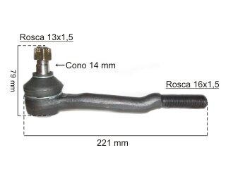 Extremo Largo /01 interior 3399 10016 6119 Toyota | Hilux