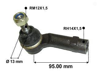 Extremo A3 derecho Audi | A1 | 1999-2006 · Volkswagen Suran