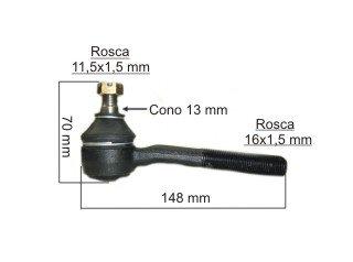 Extremo pickup exterior 4X4 - Largo 15CM - Rosca M16 - Cono 13 nissan