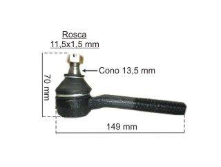 Extremo pickup interior 4X4 - Largo 14,8 - Rosca M14 nissan