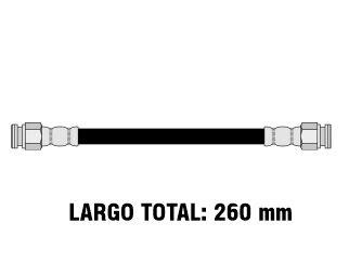 FLEXIBLE FRENO FIAT UNO/DUNA/FIORINO/PREMIO FLEXIBLE FRENO TRASERO 260MM_