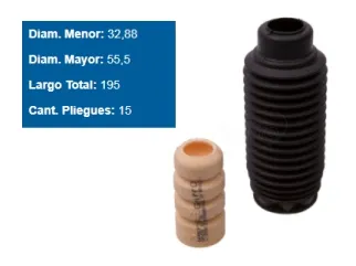 FUELLE AMORTIGUADOR CITROEN C4 / PEUGEOT 307 01/12 / PEUGEOT 308 13/.. / PEUGEOT 408 13/.. | DELANTERO