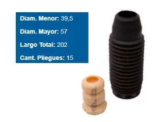Fuelle amortiguador citroen Berlingo / Citroen Xsara / Peugeot 205 / Peugeot 207 / Peugeot 306 / Peugeot 405 / Peugeot Partner | Delantero