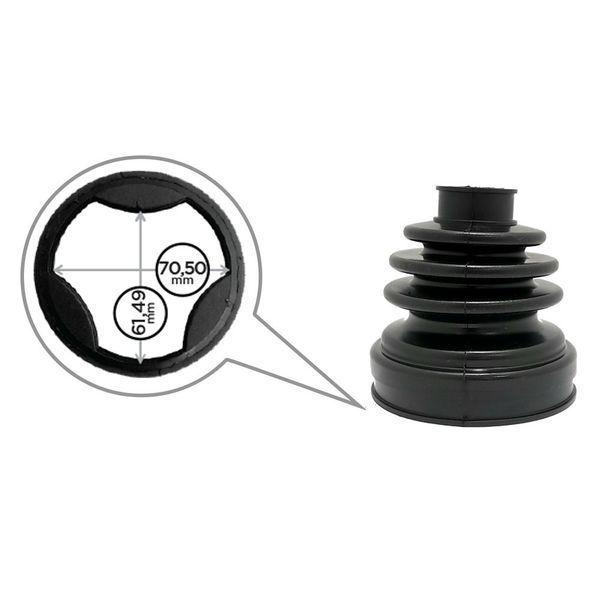 Fuelle semieje spin peugeot 206/ Chevrolet | Aveo/ Cobalt/ Onix/ Prisma/ Spin peugeot 206/ 207/ Partner