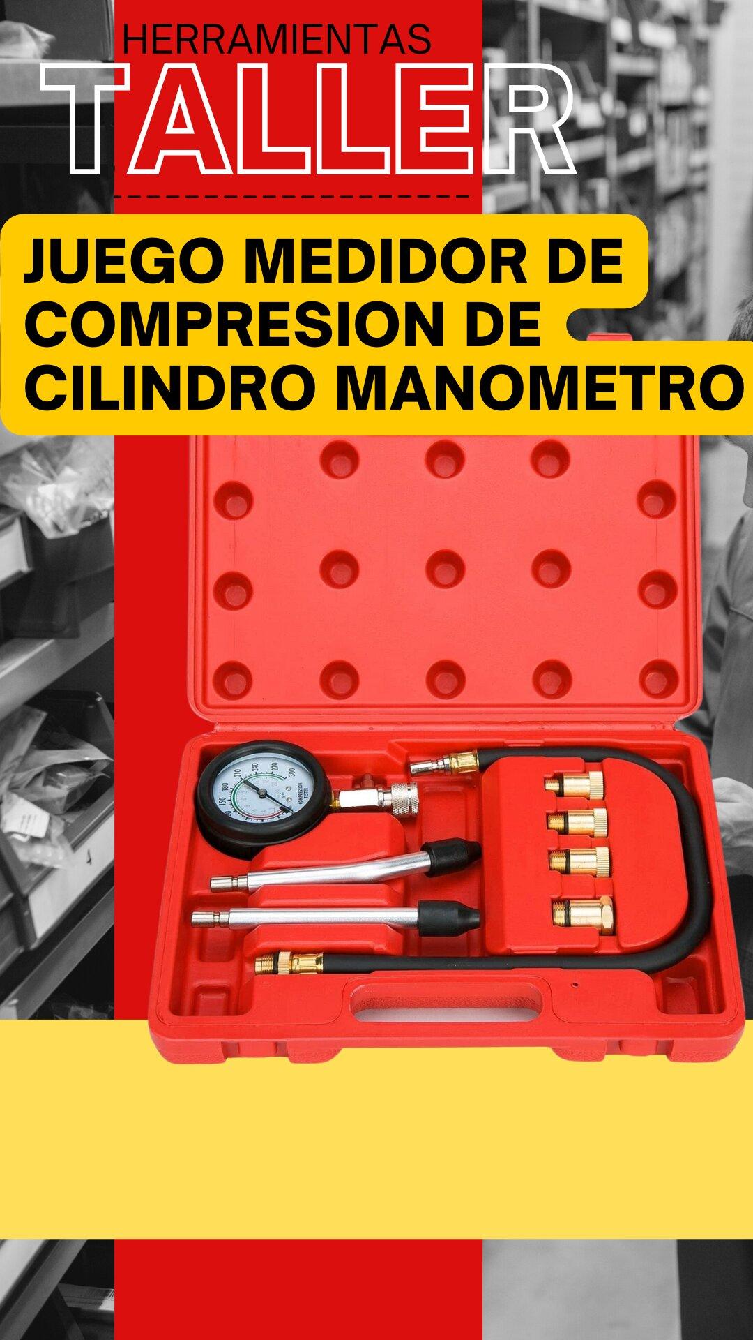 JUEGO MEDIDOR DE COMPRESION DE CILINDRO MANOMETRO