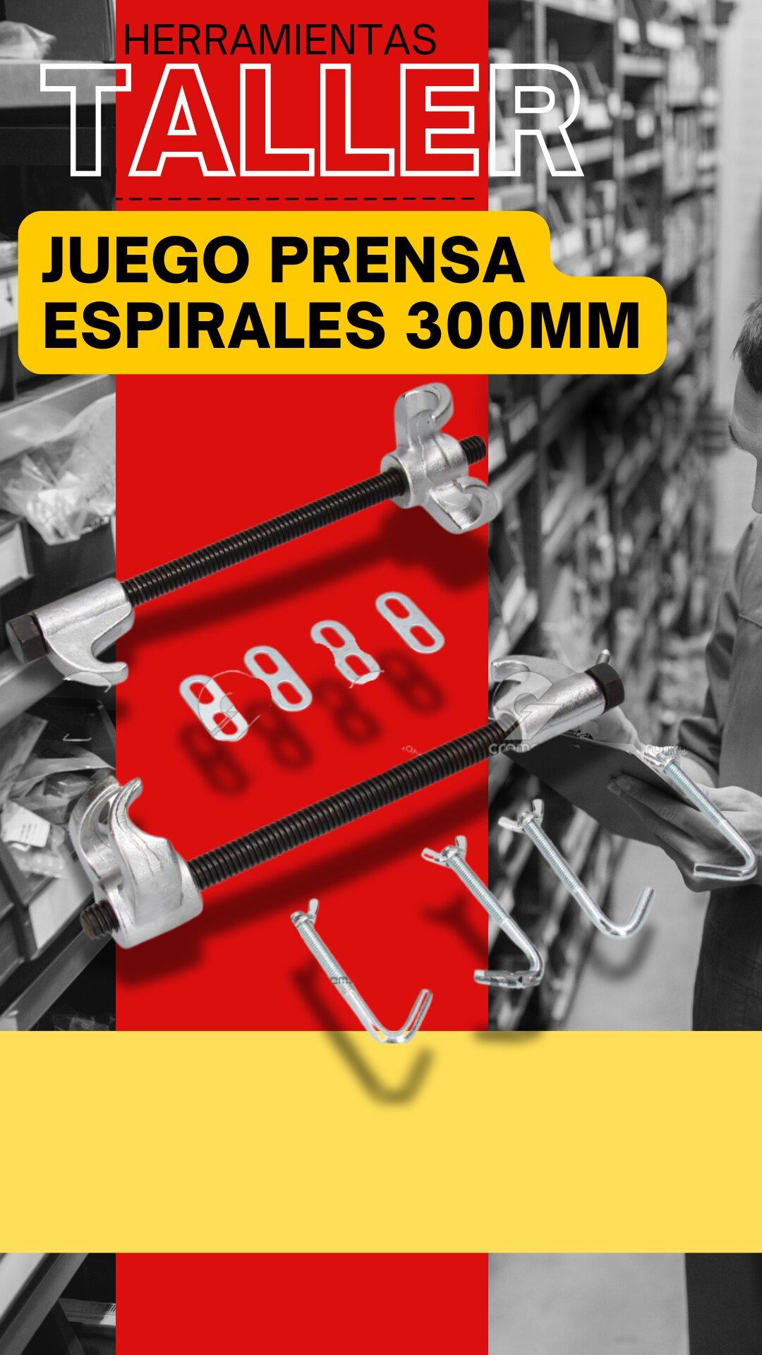 Prensa espirales universal 300 mm