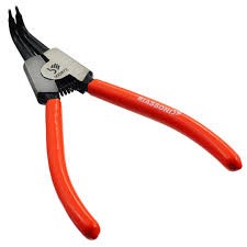 🔹 Pinza para Seeger 180 mm – Exterior Curva (APRETA Y ABRE)
