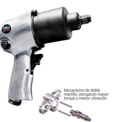 LLAVE PISTOLA NEUMATICA IMPACTO ENCASTRE 1/2 | FUERZA 567NM | VELOCIDAD 7500MIN