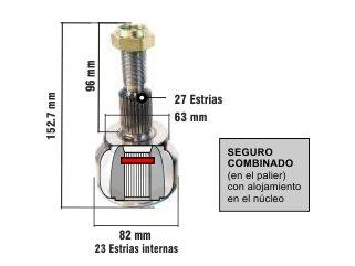 Homocinetica L/Rueda iii C/Tuerca E27/23 seg.interno (5/2723 - 0510 4148/6671) Ford | Focus