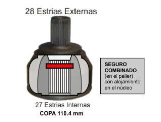 HOMOCINETICA L/RUEDA VW AMAROK 4X4 (28X27X64.8)