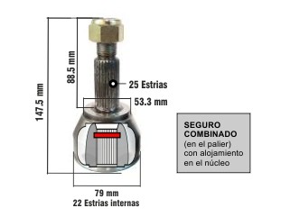 Ford ecosport kd 1.6 4X2 Manual/Fiesta kd 12/..estrias 25/22-copa 79MM-seguro combinado_