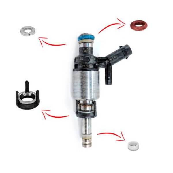 Kit de o-rings y anillos — Audi/Volkswagen (A1, A3, A4, A5, A6, Golf, Jetta, New Beetle, Passat, Q5, S5, S6, Tiguan, TT)