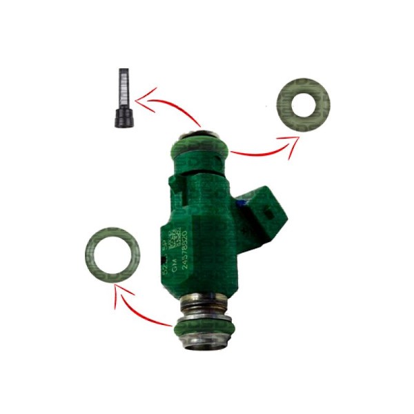 Kit de o-rings y filtros — Chevrolet/Fiat/Chery/Asia (Celta, Corsa, Meriva, Montana, Onix, Prisma, Spin, Cobalt, Doblá, Idea, Palio, Tiggo, Topic, Towner)