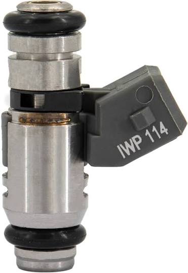 Inyector volkswagen gol B9/Saveiro 1.6-1.8 mpfi color plata aro Gris/Negro_
