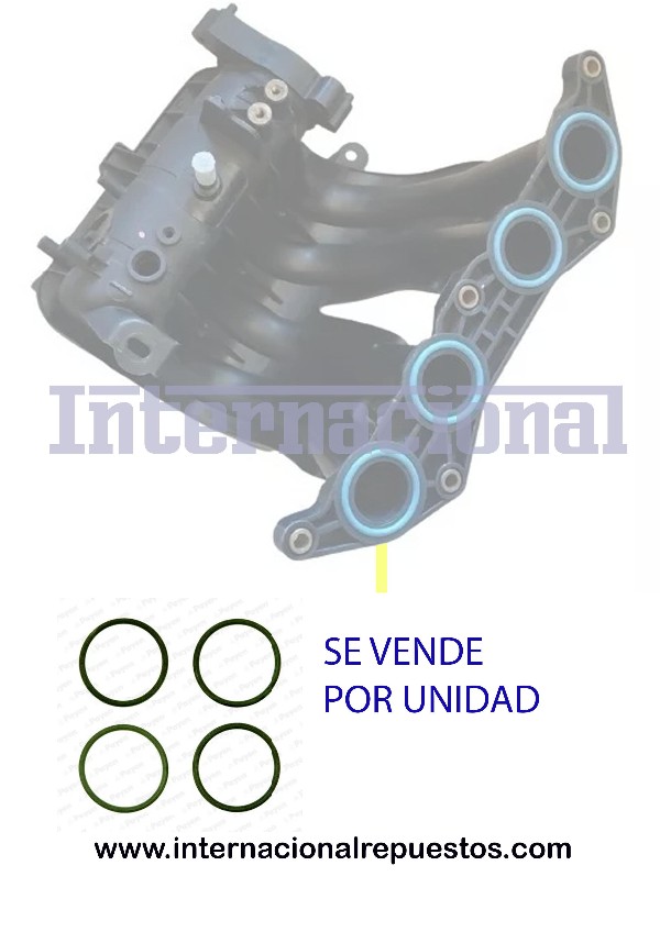 Junta de admisión (oring de múltiple) — Citroën (106, 206, 306, C3, Xsara Picasso)