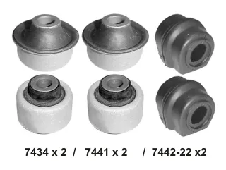 Kitbujes peugeot 307 01/12 / Peugeot 308 11/.. / Peugeot 408 11/.. | Delantero