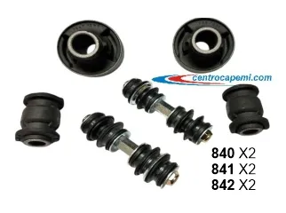 Kitbujes toyota etios 13/18 kit tren 6 piezas 840X2 / 841X2 / 842X2 | Delantero