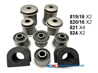 Kitbujes toyota hilux 4X2/4X4/SW4 2017/.. kit de bujes de suspension 10 Piezas | Delantero