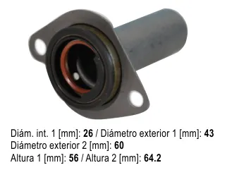Guia directa embrague citroen Berlingo / Citroen C5 / Citroen Jumper / Citroen Xantia / Citroen Xsara / Peugeot 206 / Peugeot 306 / Peugeot 307 / Peugeot 406 / Peugeot 607 / Peugeot 806 / Peugeot boxer