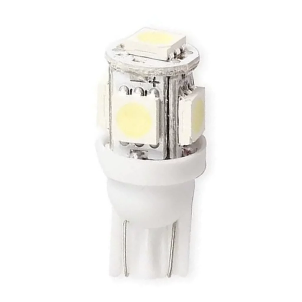 Lámpara LED T10 W5W 12v 5 SMD blanca posición (x2)