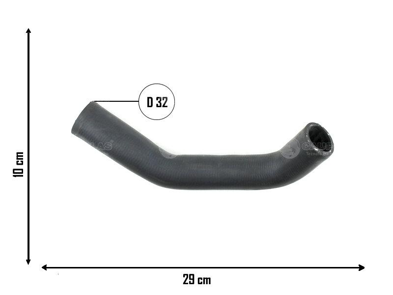 Manguera de radiador superior — Volkswagen (Gol)