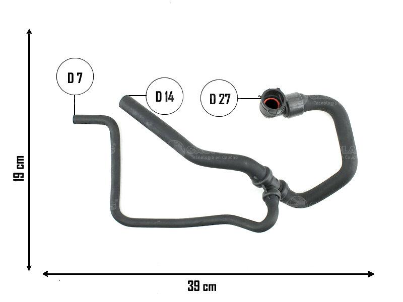 Caño entrada calefactor — Chevrolet (Meriva)