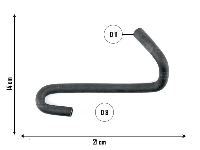 Manguera vaso de expansión — Chevrolet (Agile, Celta, Corsa)