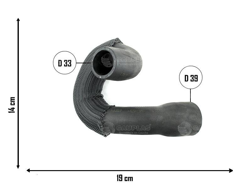 Manguera inferior de radiador — Chevrolet (Sonic)