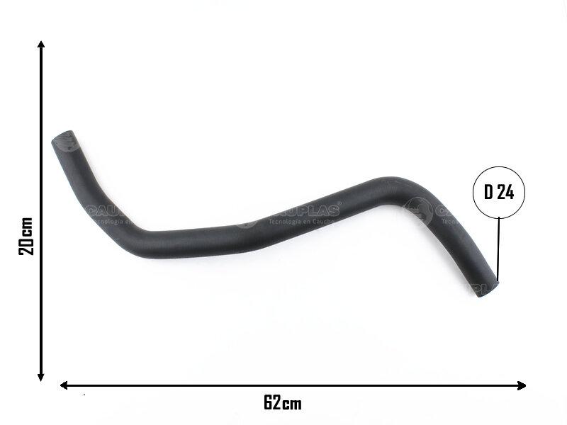 Caño inferior de radiador — Ford (Ecosport 1.6, Fiesta)