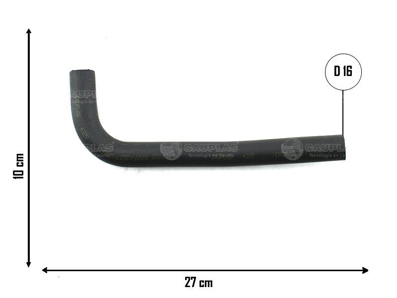 Caño de calefacción tubo rígido con cuplas — Volkswagen (Gol)