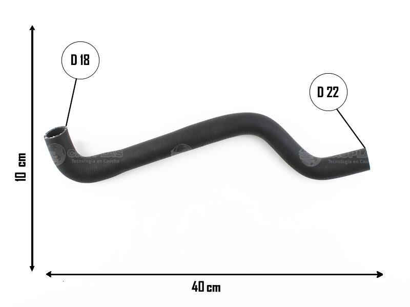 Caño de calefacción — Volkswagen (Caddy, Golf, Polo)
