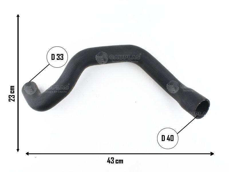 Manguera superior de radiador — Chevrolet (Corsa)