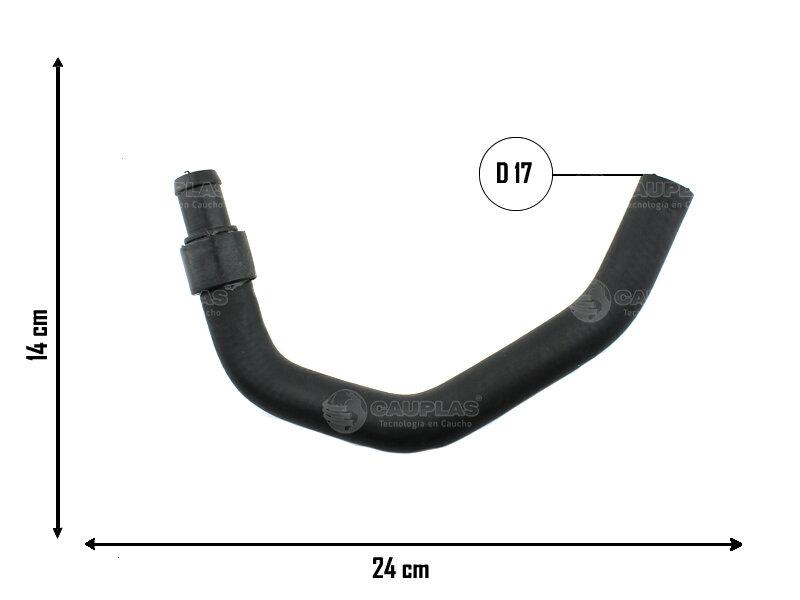 Manguera tubo rígido con calefactor — Renault (Megane, Scenic)
