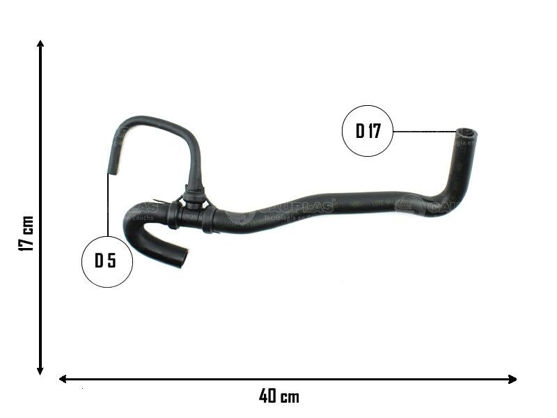 Manguera de circulación de aire bifurcada — Fiat