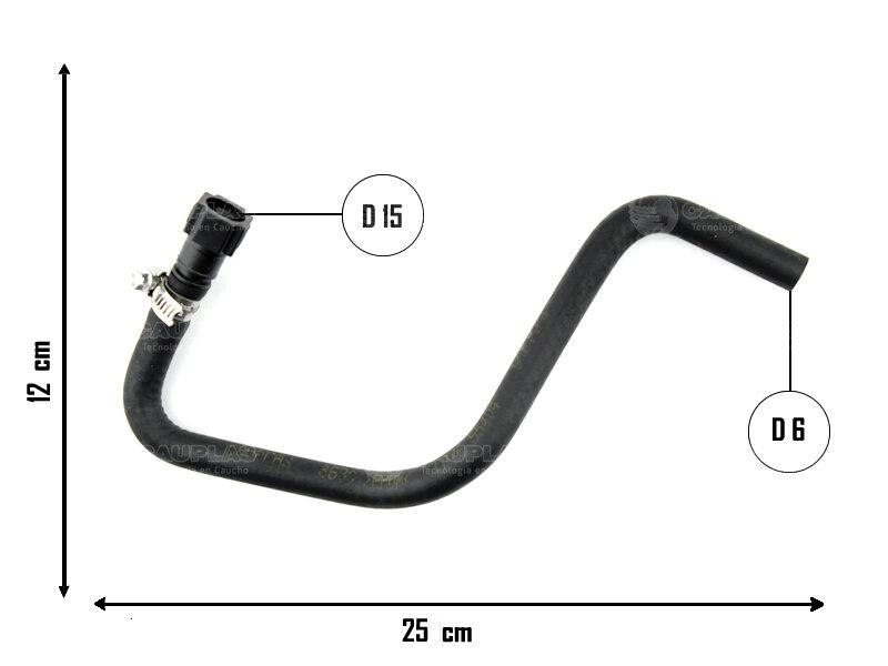 Manguera de depósito de agua — Fiat (Palio 1.4 Attractive)