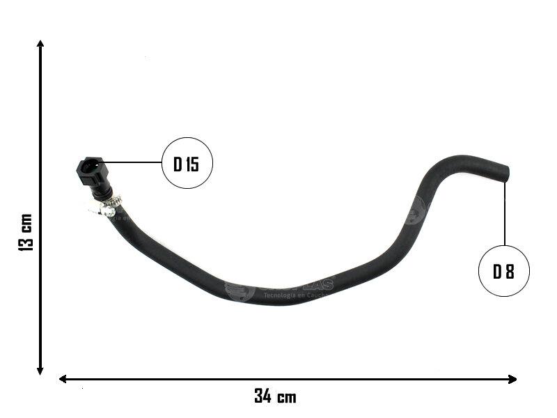 Manguera de vaso de expansión — Fiat (Toro)