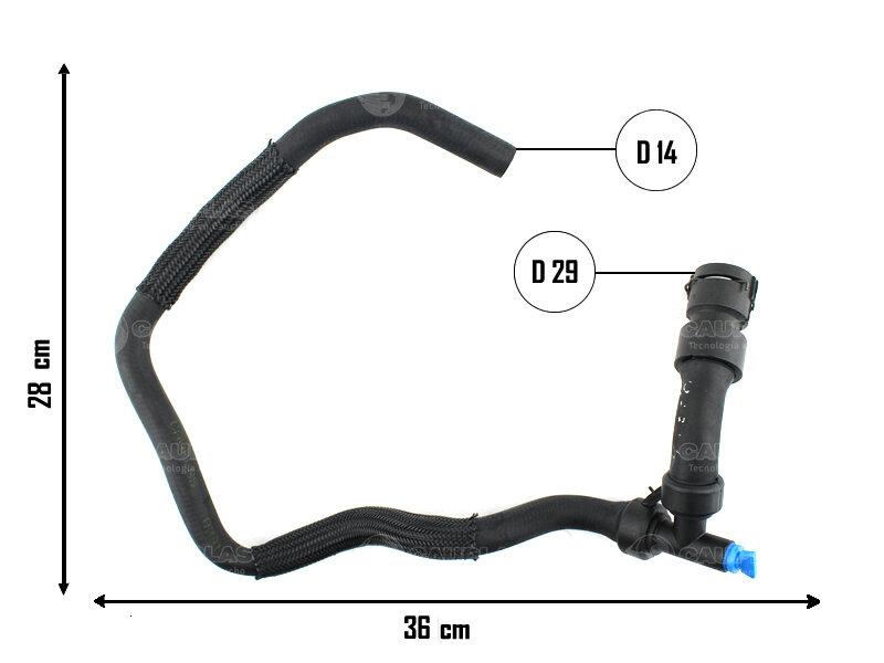 Manguera de agua — Fiat/Jeep (Renegade, Toro)