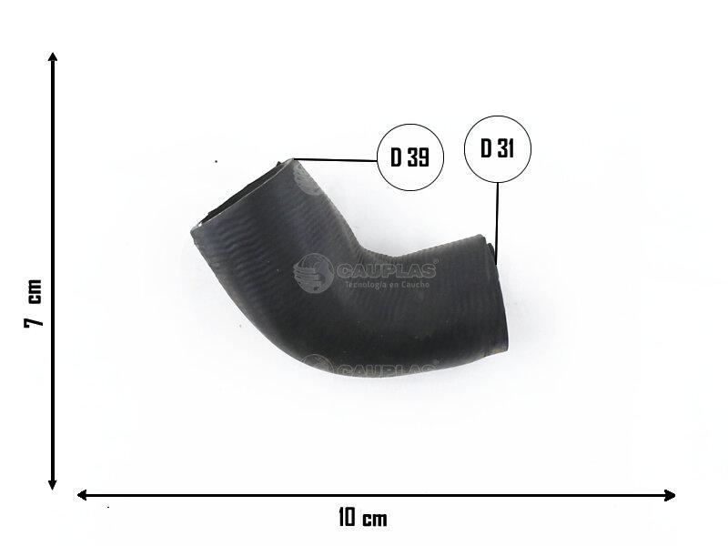 Manguera de termostato (codo) — Fiat (Duna 1.7D)