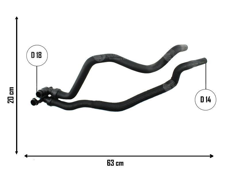 Juego de mangueras de calefacción — Peugeot
