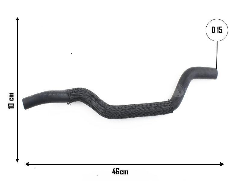Caño de calefacción con acoples — Peugeot (206, 207)
