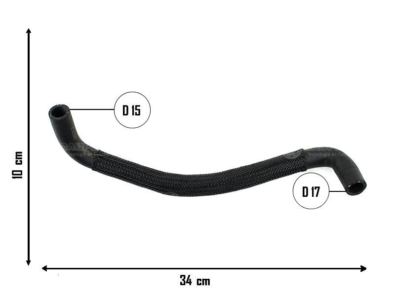 Caño de circulación de agua — Peugeot (206D, 306D)