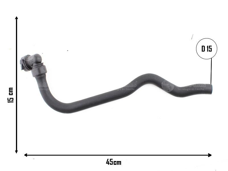 Manguera de calefacción con couplas — Peugeot (207, 208)
