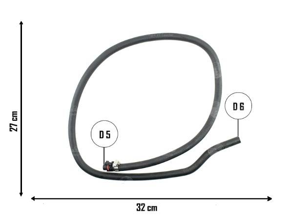 Manguera superior de vaso de expansión a termostato — Ford (Ecosport)