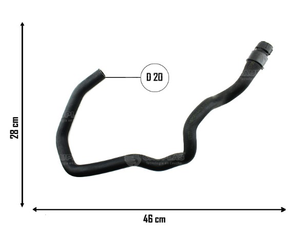 Manguera de calefactor salida — Renault (Clio, Kangoo, Symbol)