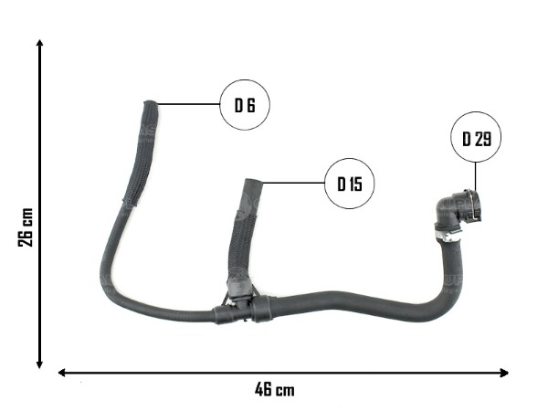 Manguera de calefactor entrada — Chevrolet (Sonic, Spin)